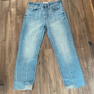 Madewell cropped straight jeans - light wash - NWT